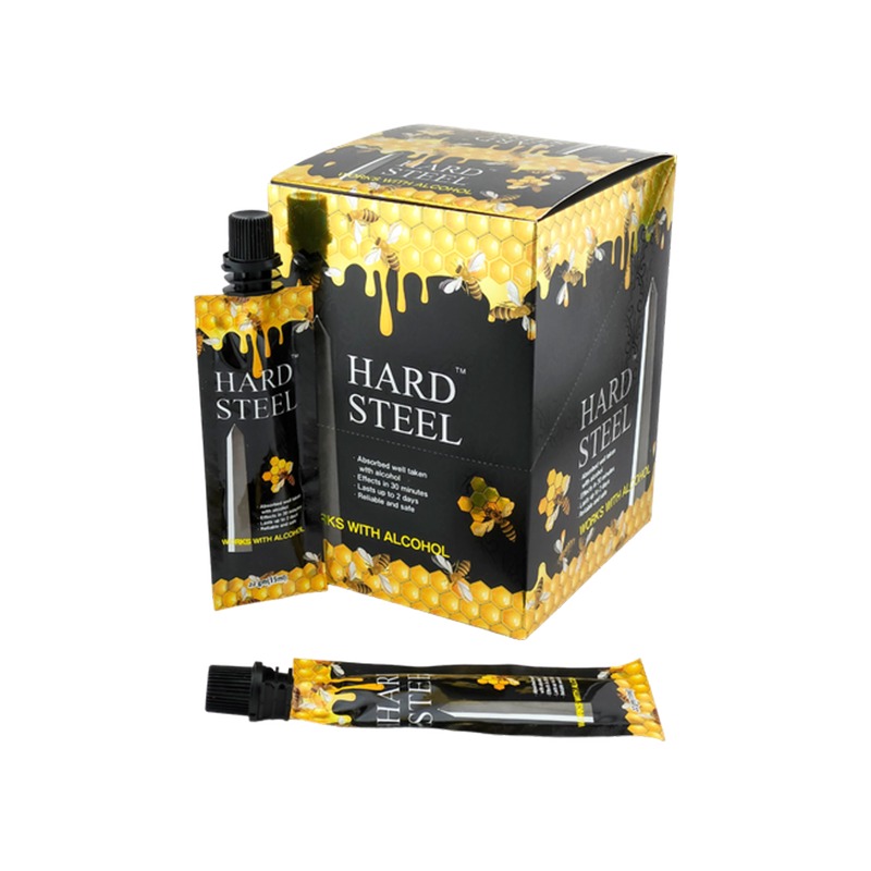 Hard Steel Honey - Black & Gold packaging